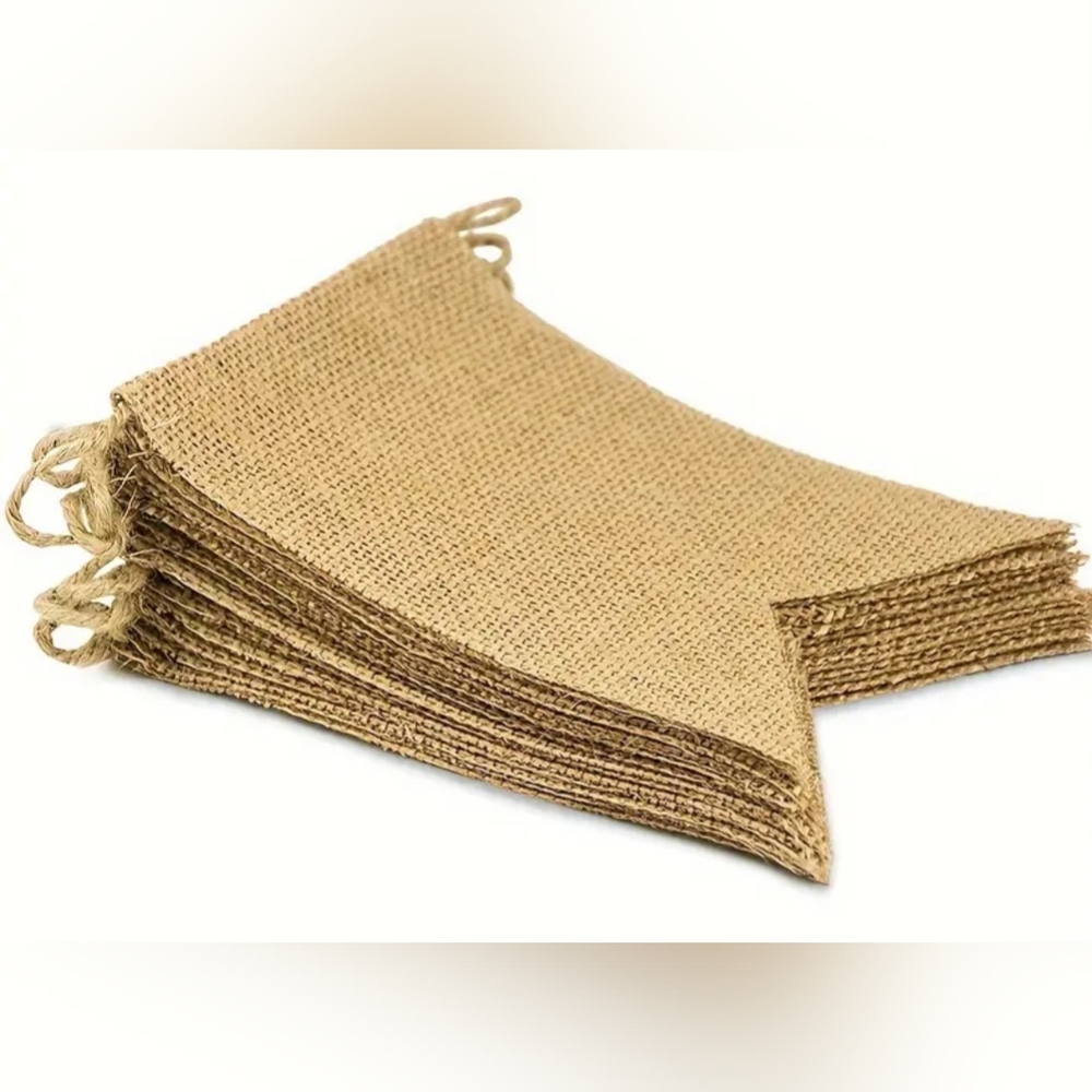 Burlap Banner Flags